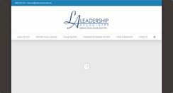 Desktop Screenshot of leadershipassociates.org