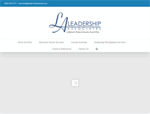 Tablet Screenshot of leadershipassociates.org